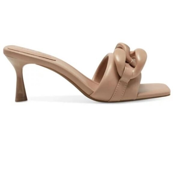 I.N.C. International Concepts JEMYA Square Toe Kitten Heel Slide Sandals - Picture 2 of 5